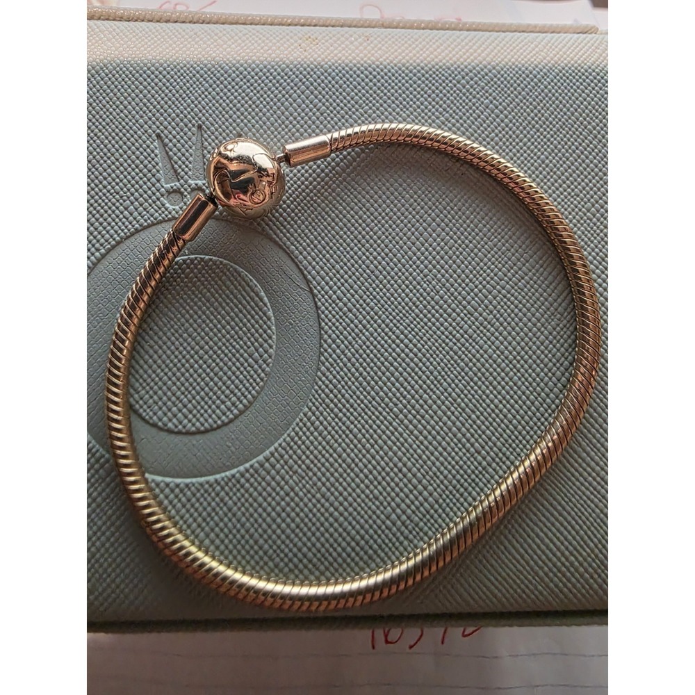 PANDORA 7.5 inch 19cm Rose Gold Moments Bracelet